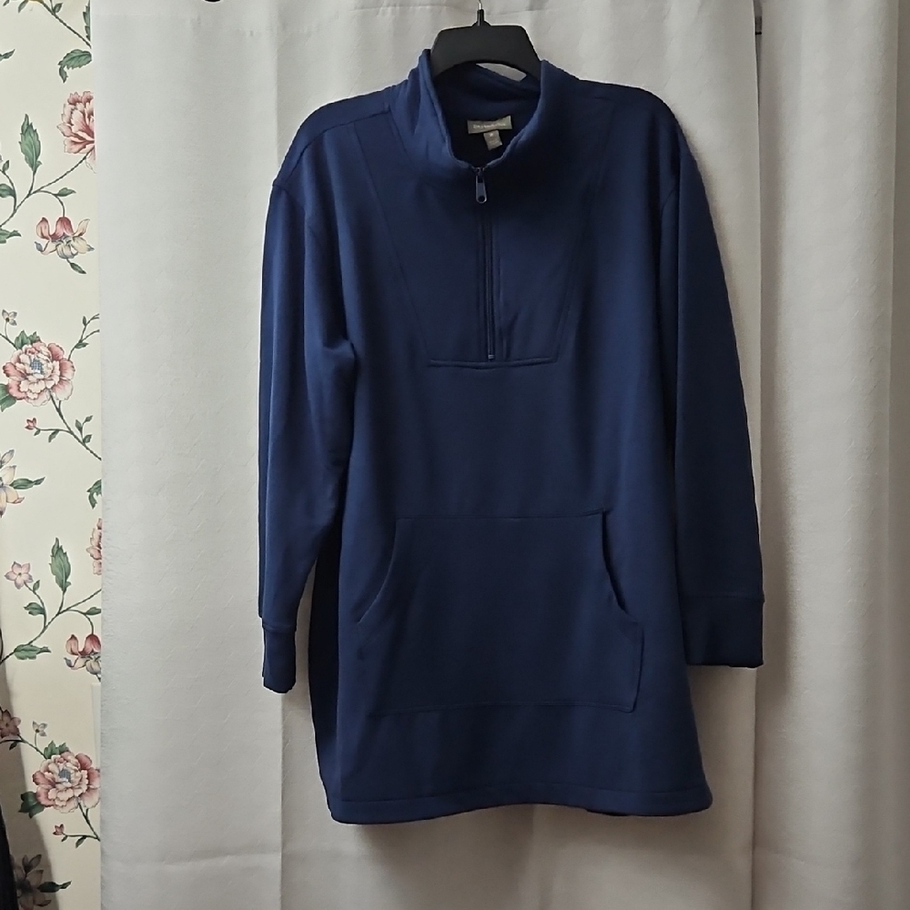 Blue Half-Zip Sweater